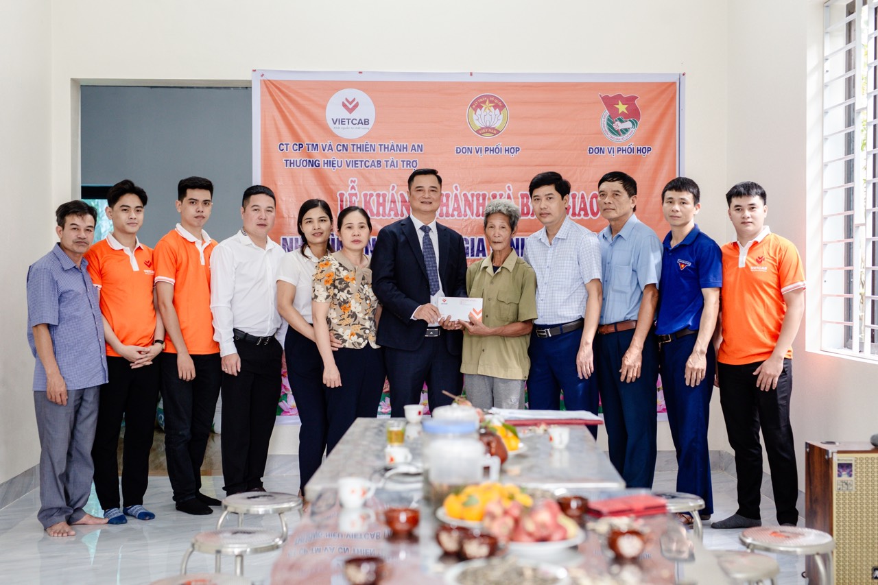 VIETCAB trao tặng nhà tình nghĩa tại xã Thọ Lộc, huyện Thọ Xuân, tỉnh Thanh Hóa